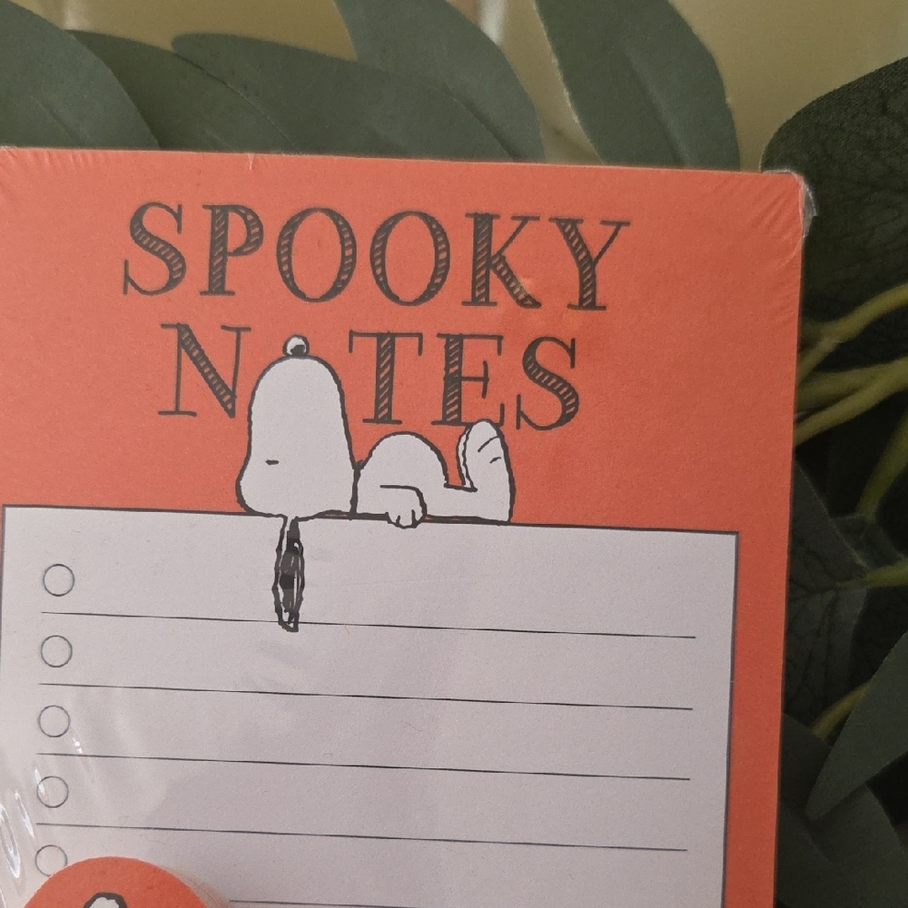 Spooky Notes Sticky Notepad Set Of 2 - Orange - Picture 2 of 5